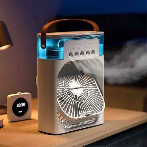 Image of Ventilador humidificador portátil 3 en 1